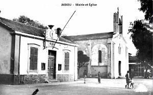 AKBOU - MAIRIE ET EGLISE